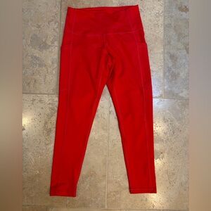 Zella Vibrant Red Performance Leggings
